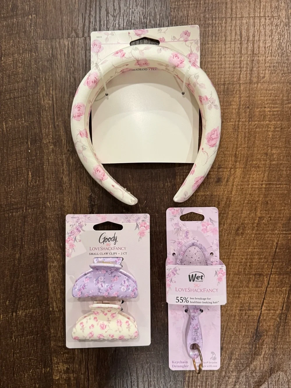 LoveShackFancy x target- Floral hair care set of three bundle